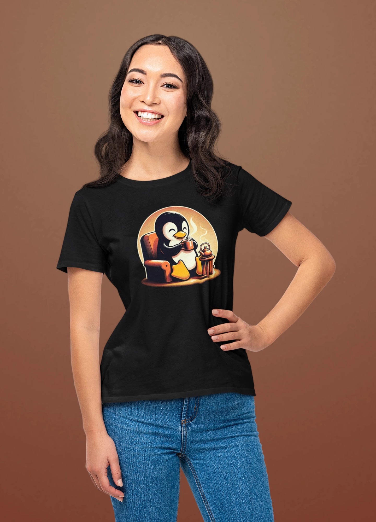 Cozy Penguin Linux T-Shirt - By HORN Originals